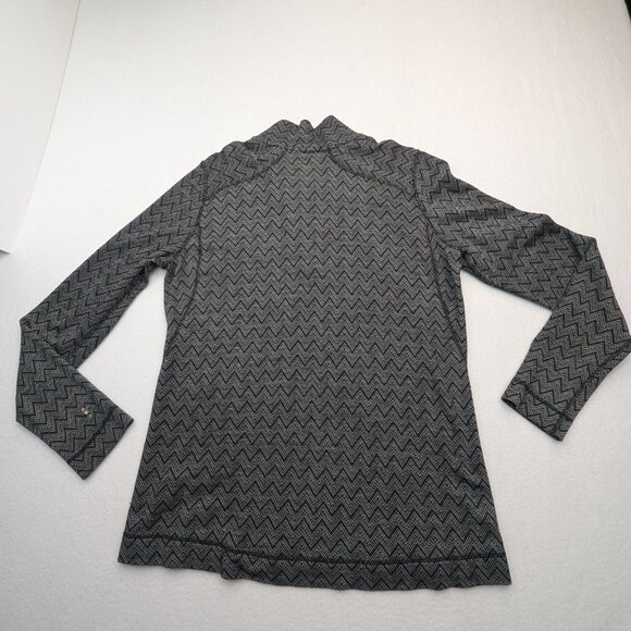 Smartwool Merino 1/4 Zip Sweater SW0NP222 ZIG ZAG Print L 🔥 - Picture 3 of 8